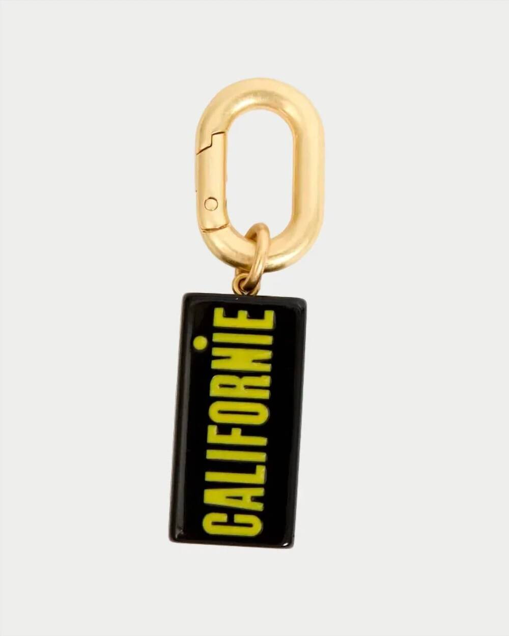 NEW CLARE V. women's californie license plate fob in black